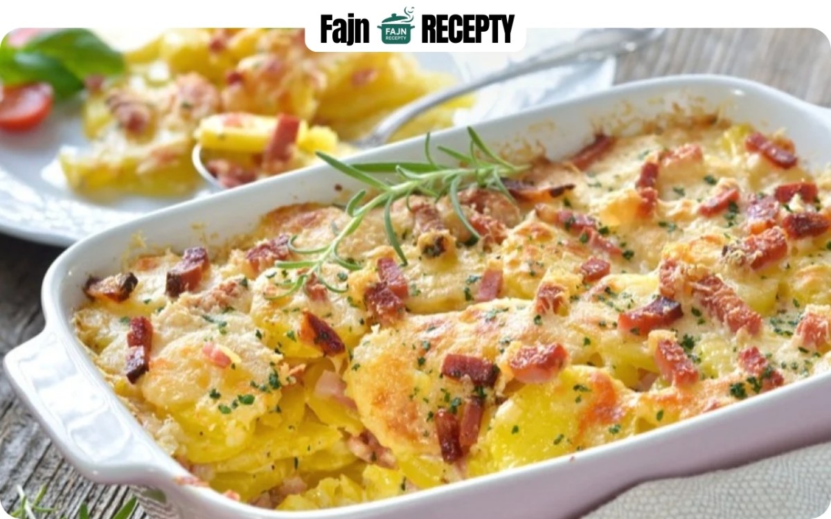 Poctivé FRANCOUZSKÉ brambory s uzeným a lahodnou smetanou