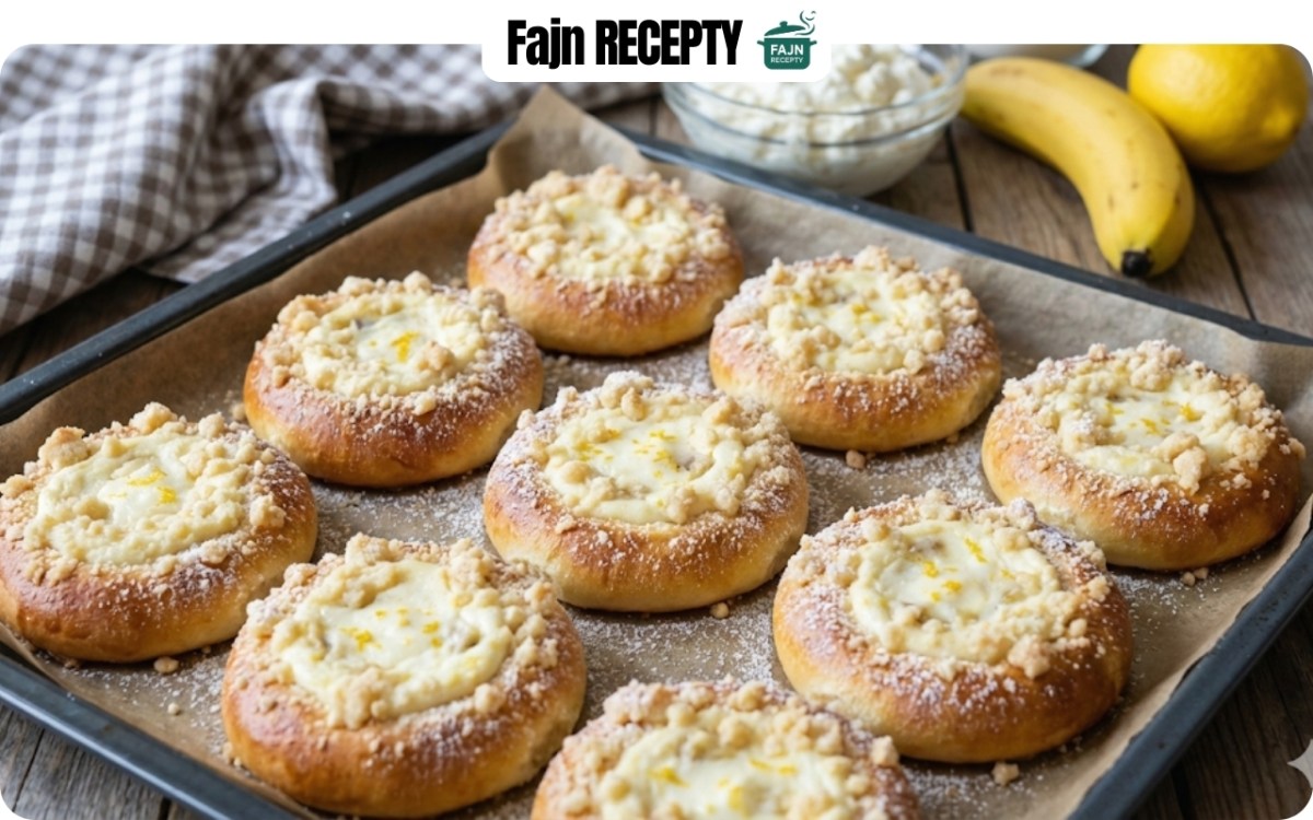 Svatební KOLÁČKY s tvarohem, banánem a citronovou kůrou