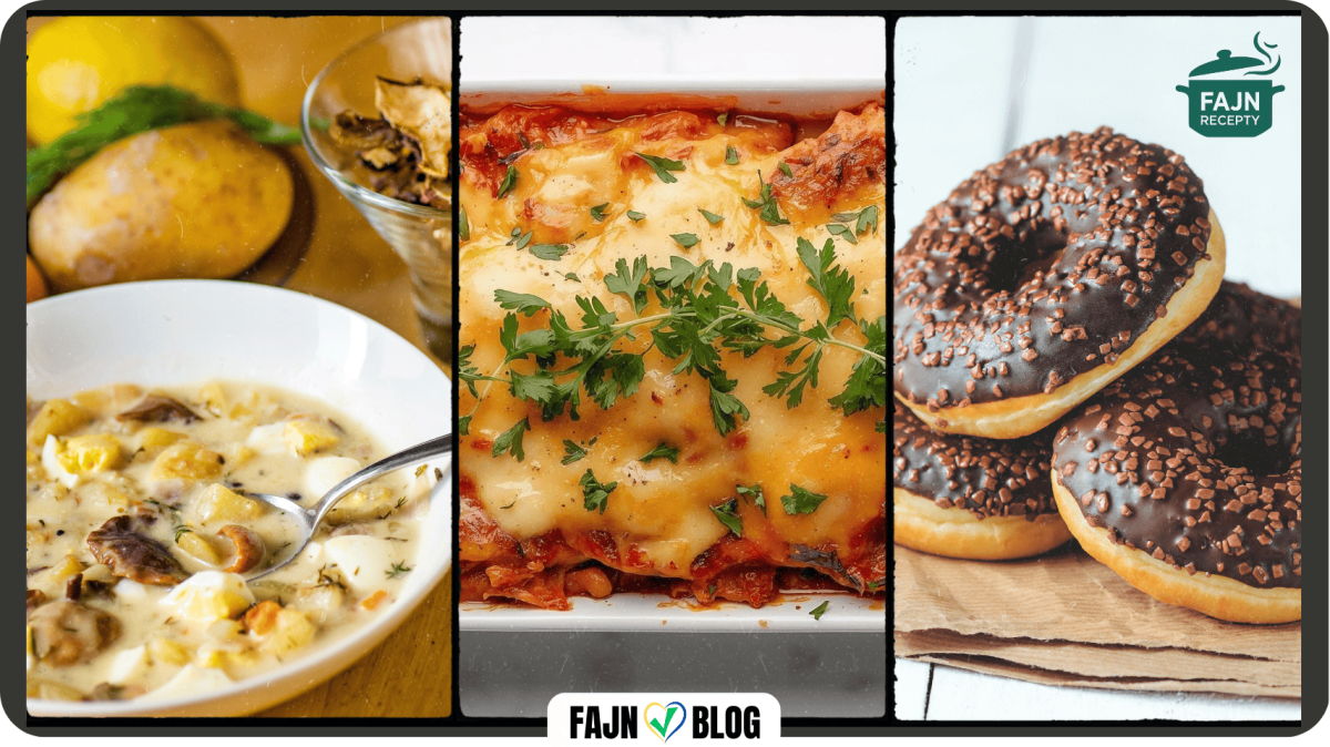 PÁTEK | Dnešní menu nabízí kulajdu, ŠUNKOFLEKY a domácí donuty